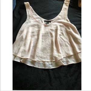 Pink blouse crop top